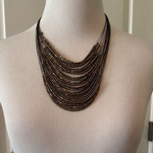 Chic Multi-Strand Beaded Necklace